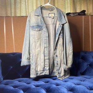 Long blue Jean jacket!
